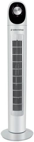 selectshop-ventilador-de-torre-3-velocidades-ventilador-oscilante-vertical-120v-ventilador-de-torre-portatil-silencioso-ventilador-delgado-con-temporizador-blanco
