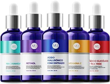 mist-jewel-kit-sueros-faciales-acido-hialuronico-retinol-vitamina-c-e-glicolico-y-niacinamida-conjunto-de-serums-avanzado-5-serum-kit-facial-avanzado