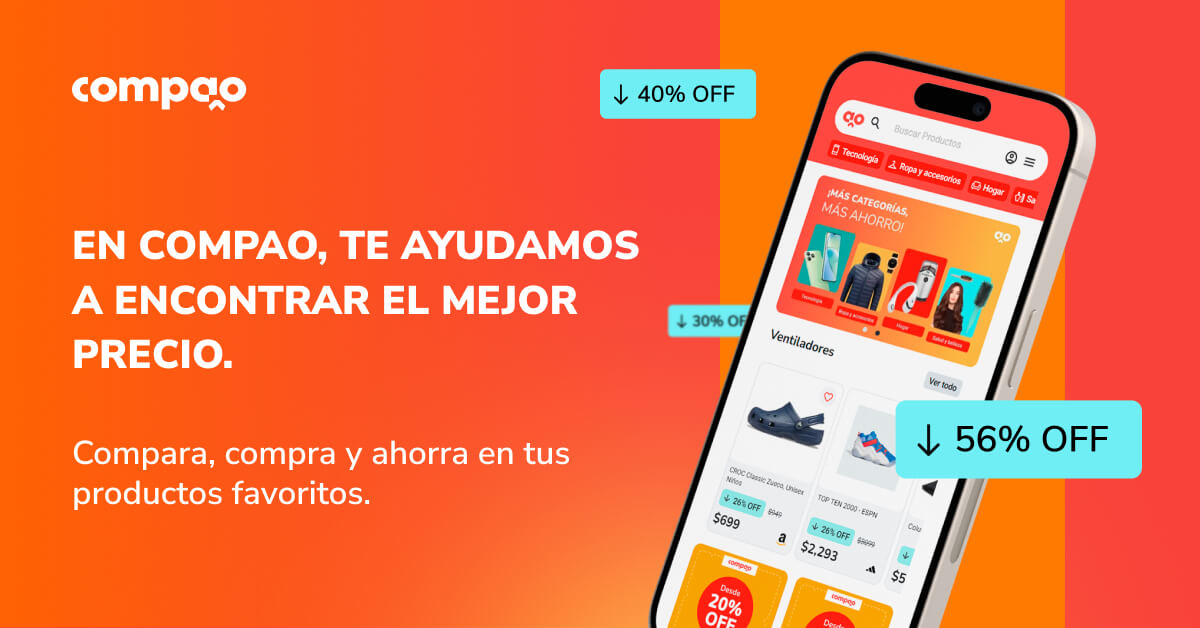 Compao - comparadores de precios, Compara, compra y ahorra en tus productos favoritos.