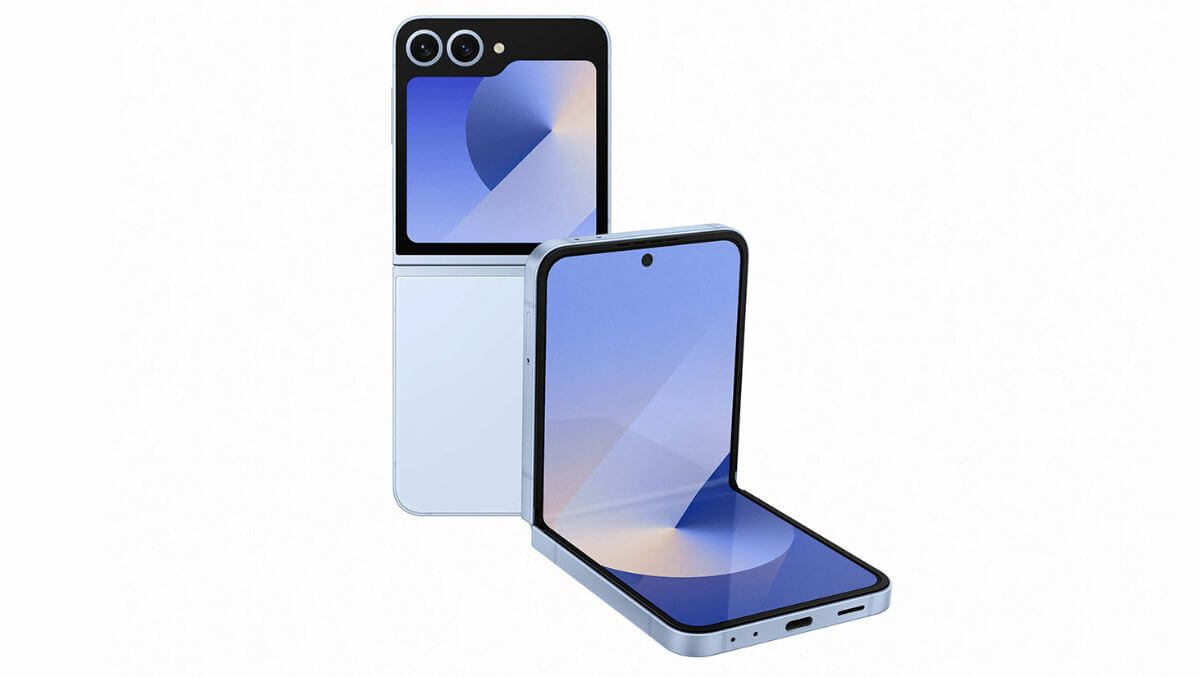 Galaxy Z Flip 7 color celeste